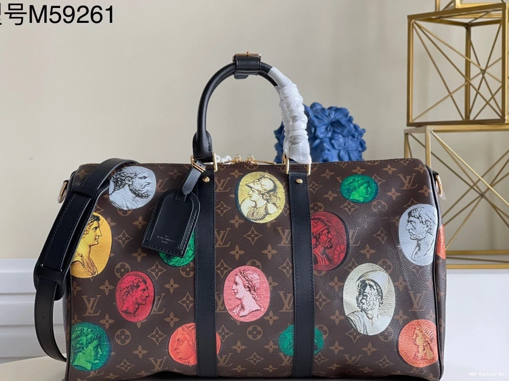 AAA Pruses Bags BANDOULIÈRE VUITTON 45 LOUIS KEEPALL 0812